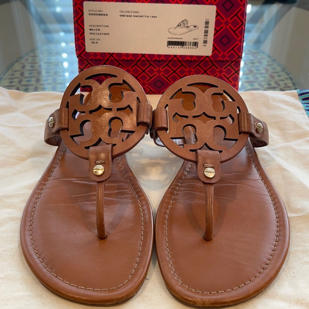 Tory Burch Miller sandal Vintage Vachetta 10.5